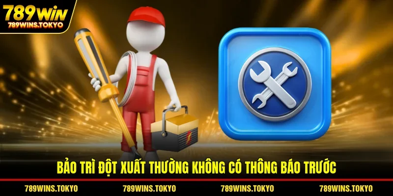 Bảo trì đột xuất thường không có thông báo trước